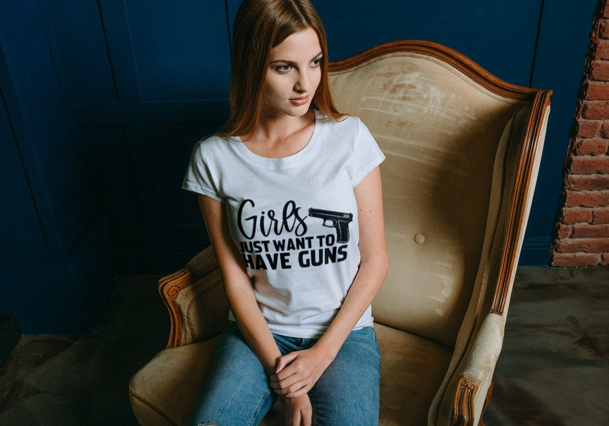 Girls Just Want To Have Guns SVG Cut File