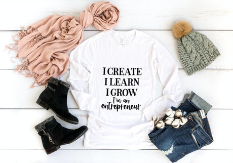 I Create I Learn I Grow SVG Cut File