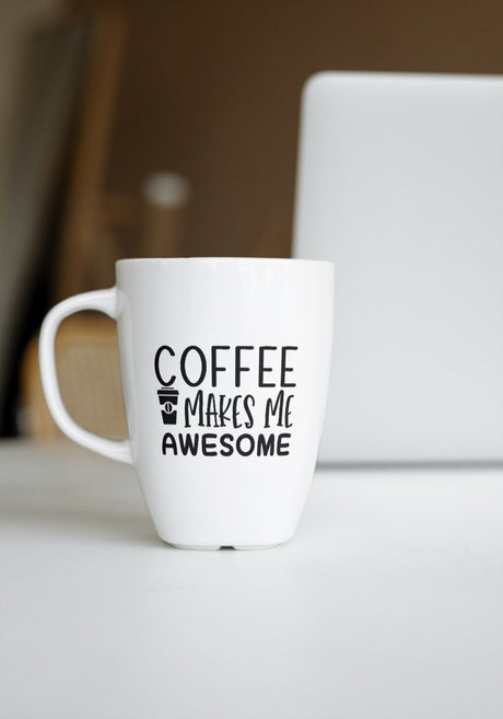 Coffee Makes Me Awesome SVG Cut File