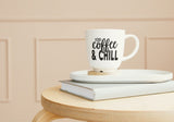 Ice Coffee & chill SVG Cut File