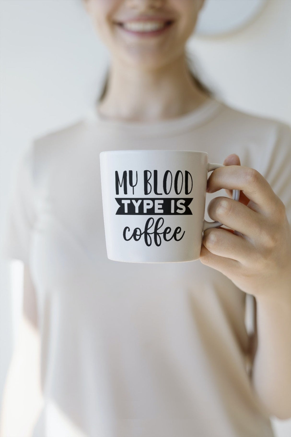 My Blood Type Is Coffee SVG Cut File