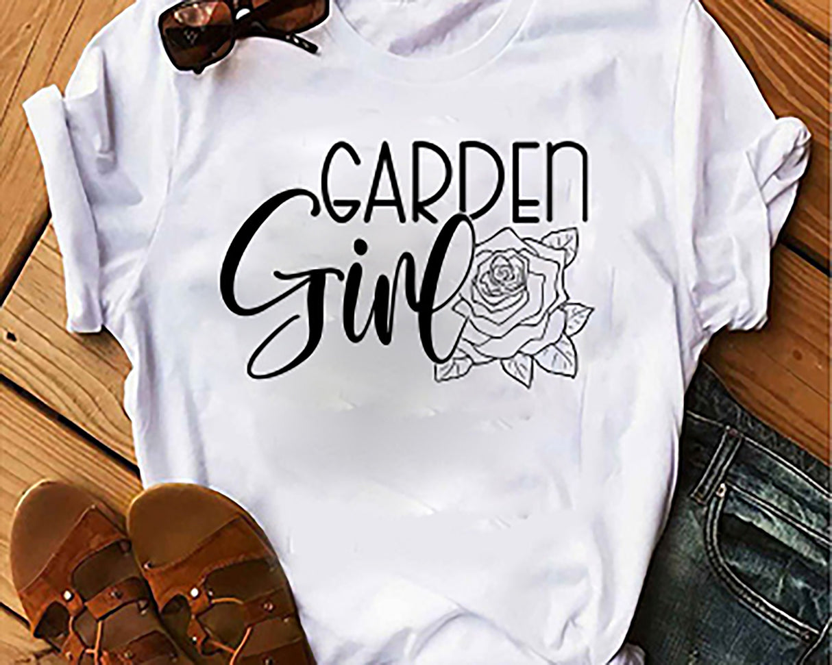 Garden Girl SVG Cut File