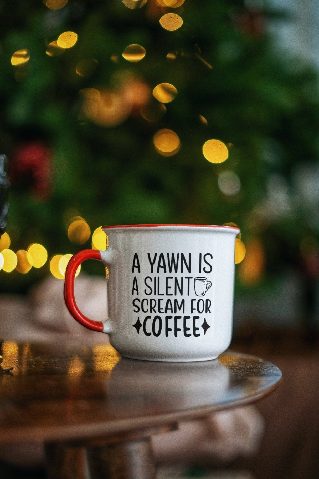 A Yawn Is A silent scream For Coffee SVG Cut File