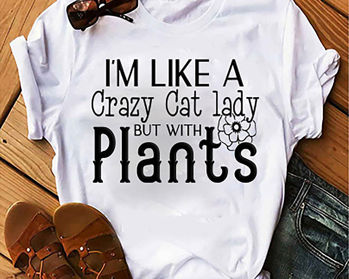Like a crazy cat lady but with plants SVG Cut File