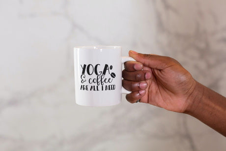 Yoga Coffee Are All I Need SVG Cut File