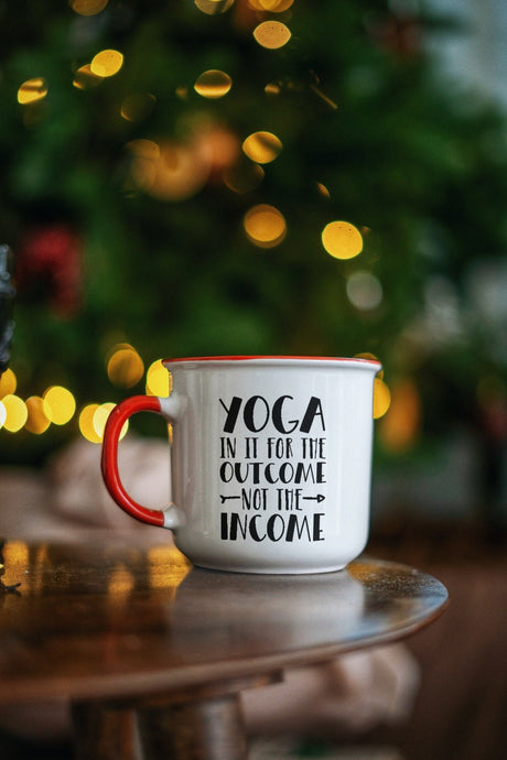 Yoga In It for The Outcome Not Income SVG Cut File