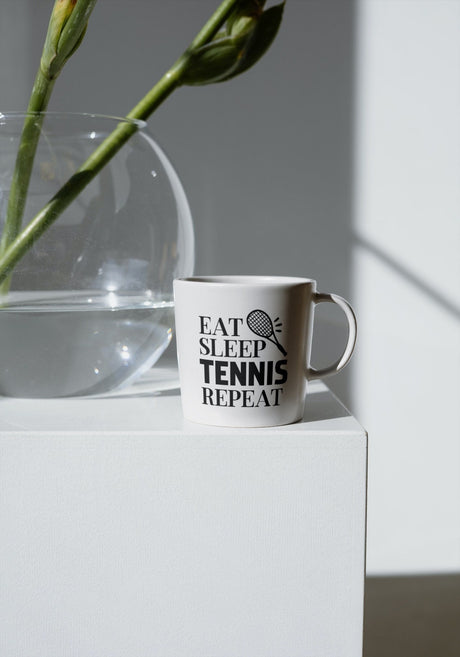 Eat Sleep Tennis Repeat SVG Cut File