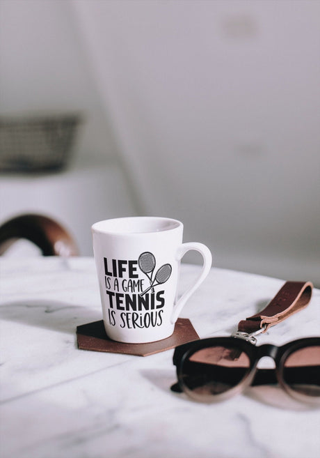 Life Is a Game Tennis Is Serious SVG Cut File