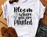 Bloom Where You Are Planted SVG Cut File