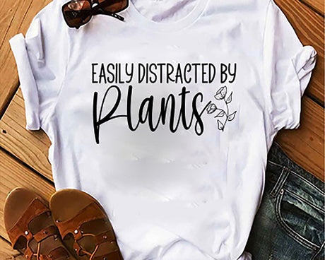 Easily Distracted By Plants SVG Cut File