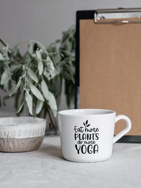 Eat More Plants Do More Yoga SVG Cut File