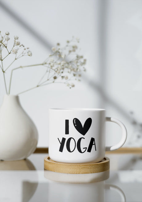 I Love Yoga SVG Cut File