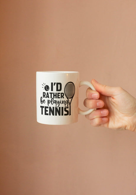 Id Rather Be Playing Tennis SVG Cut File