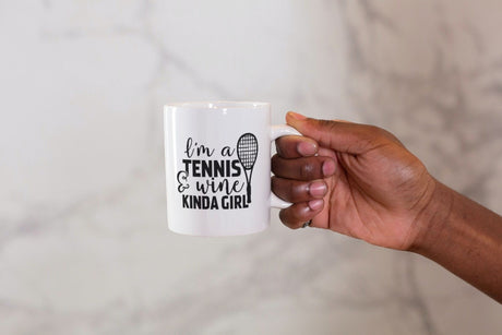 Im A Tennis Wine Kinda Girl SVG Cut File