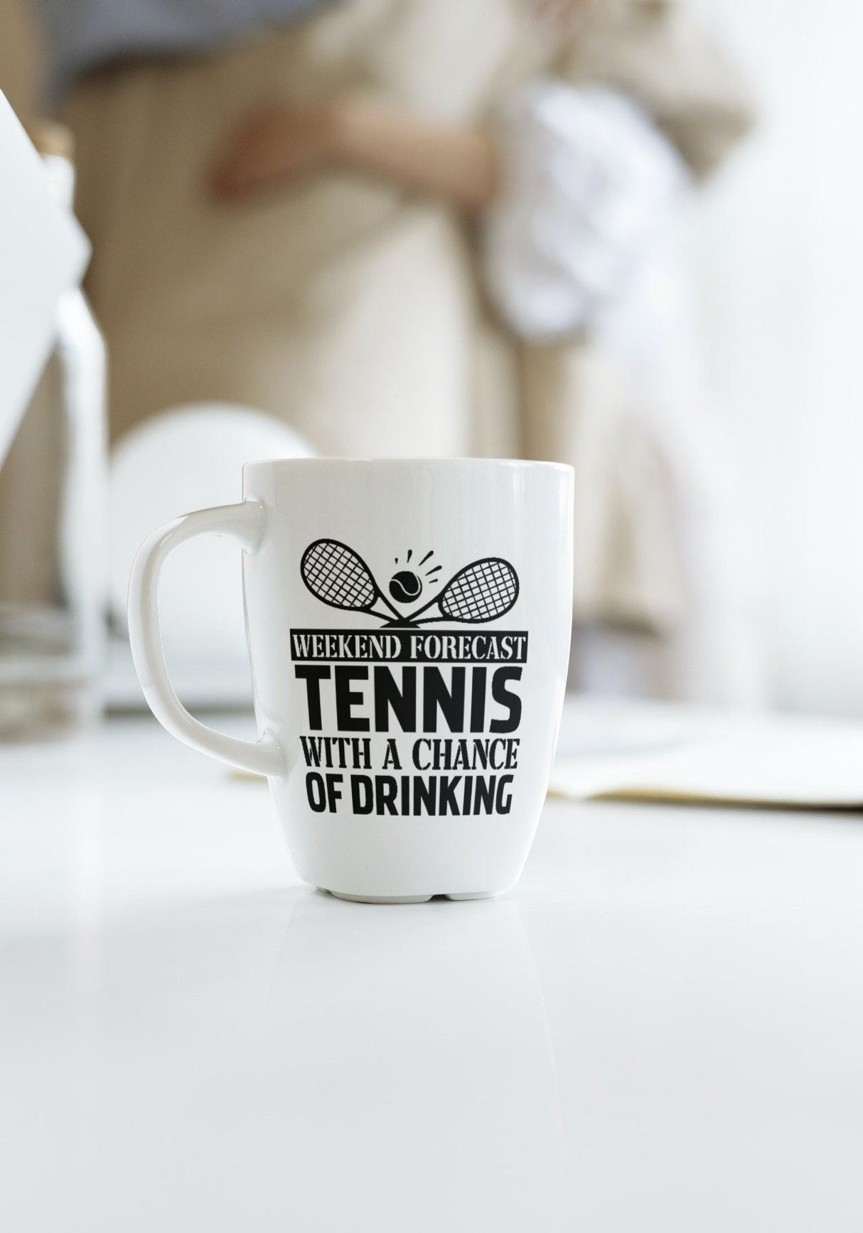 Weekend Forecast Tennis With A Chance of Drinking SVG Cut File