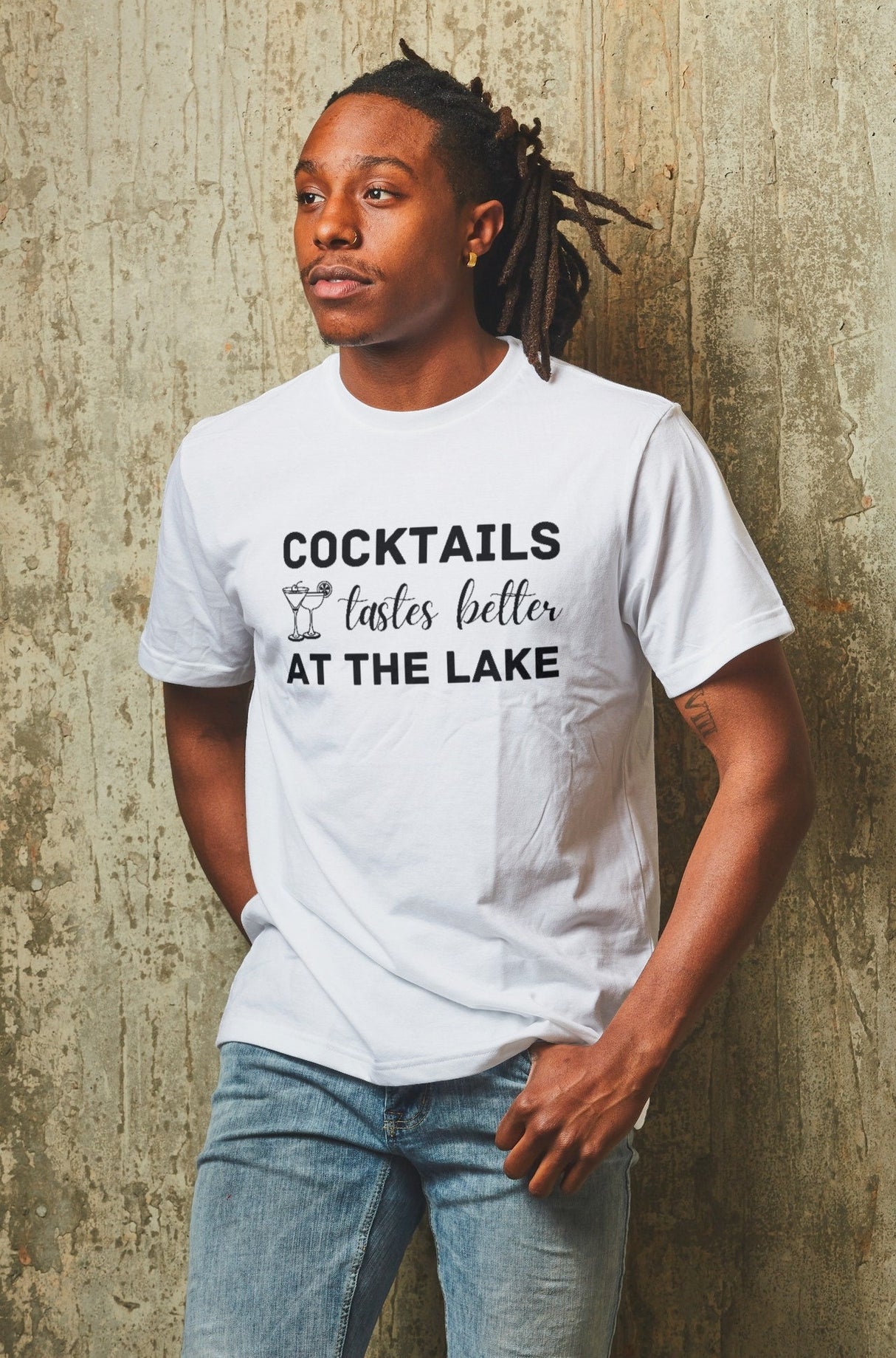 Cocktails Taste Better At The Lake SVG Cut File