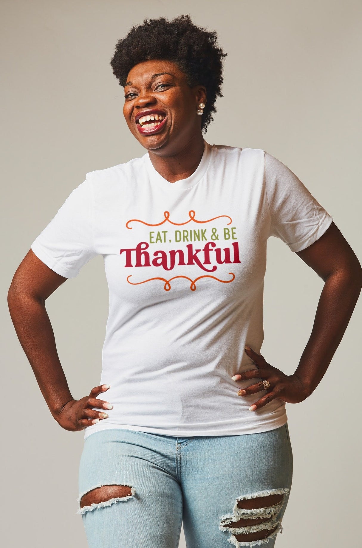 Eat  Drink & Be Thankful SVG Cut File