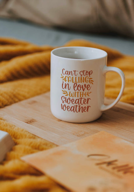 Cant stop falling in love with sweater weather SVG Cut File