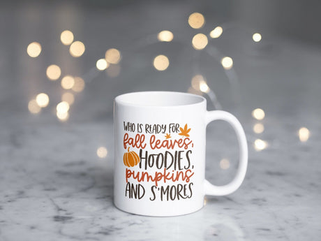 Who is ready for fall leaves hoodies, pumpkins, and s'mores SVG Cut File