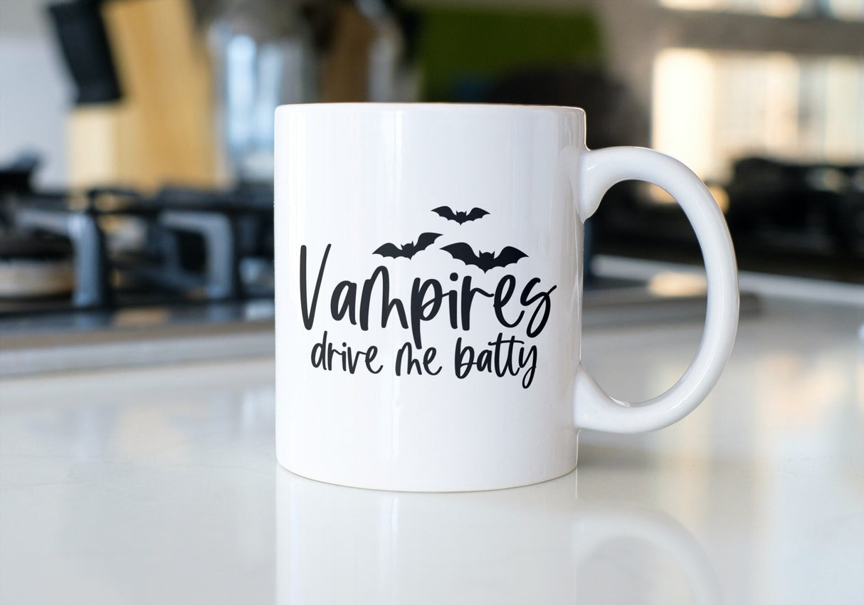 Vampires Drive Me Batty SVG Cut File