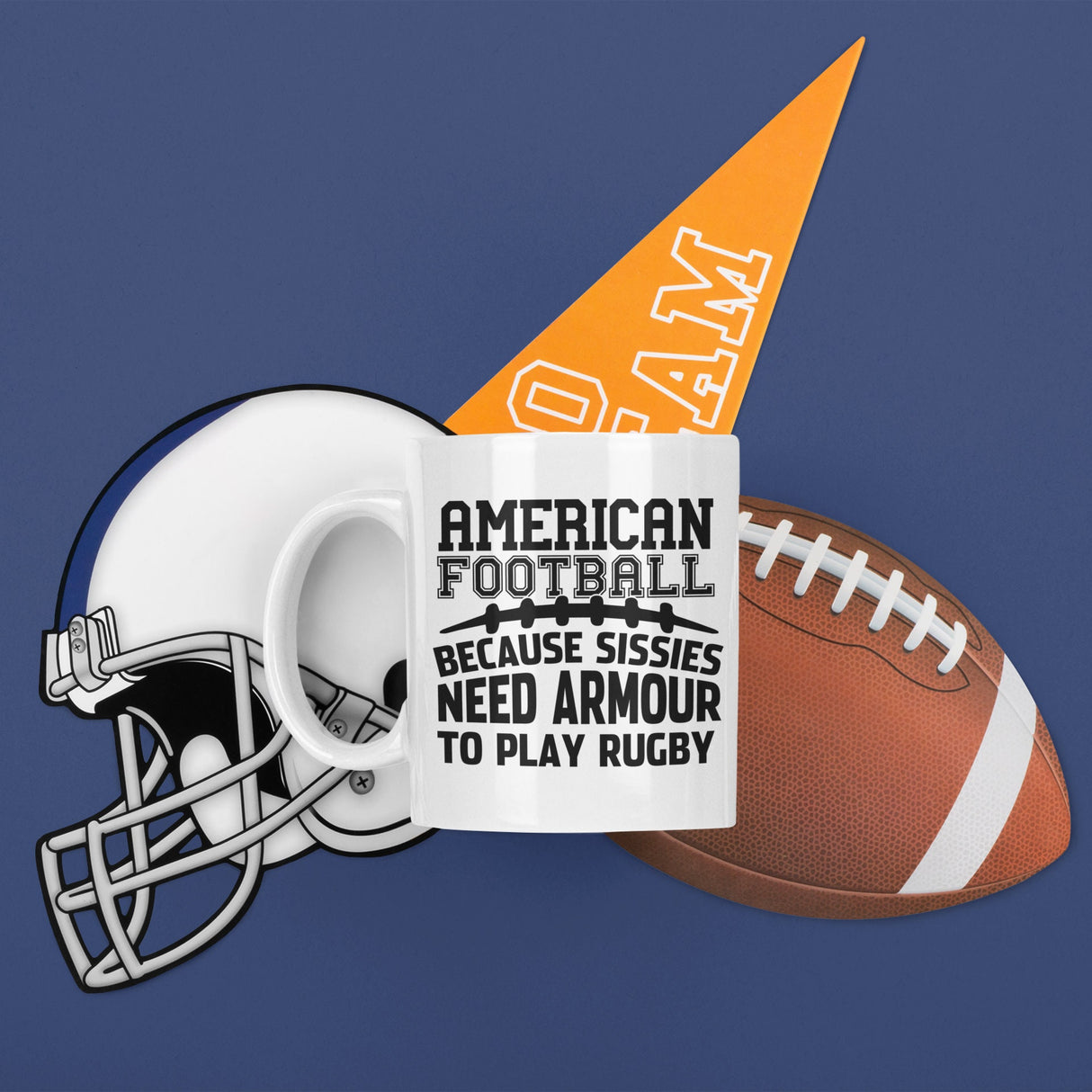American Football Because Sissies Need Armour to Play Rugby SVG Cut File