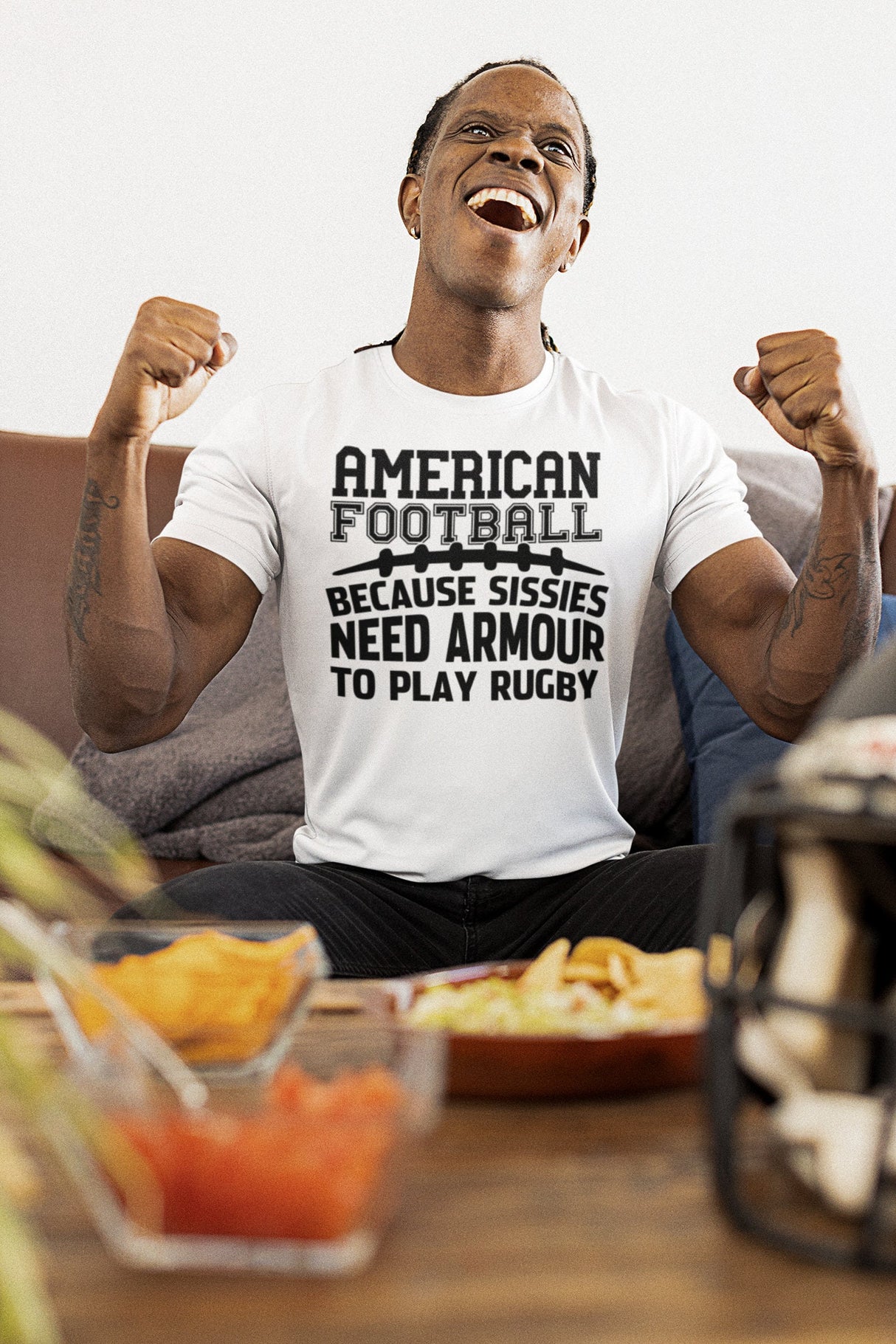 American Football Because Sissies Need Armour to Play Rugby SVG Cut File