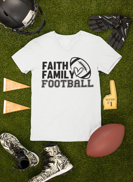 Faith Family Football SVG Cut File