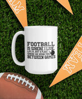Football is where we live SVG Cut File