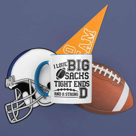 I love Big Sacks Tight Ends and a Strong D SVG Cut File