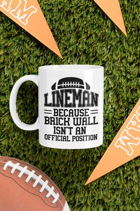 Lineman  Because brick wall isn't an official position SVG Cut File