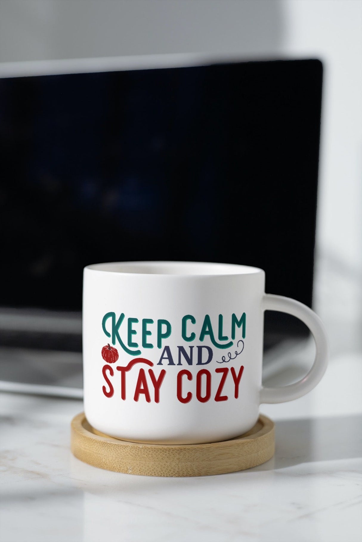 Keep calm and stay cozy SVG Cut File