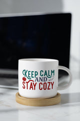Keep calm and stay cozy SVG Cut File