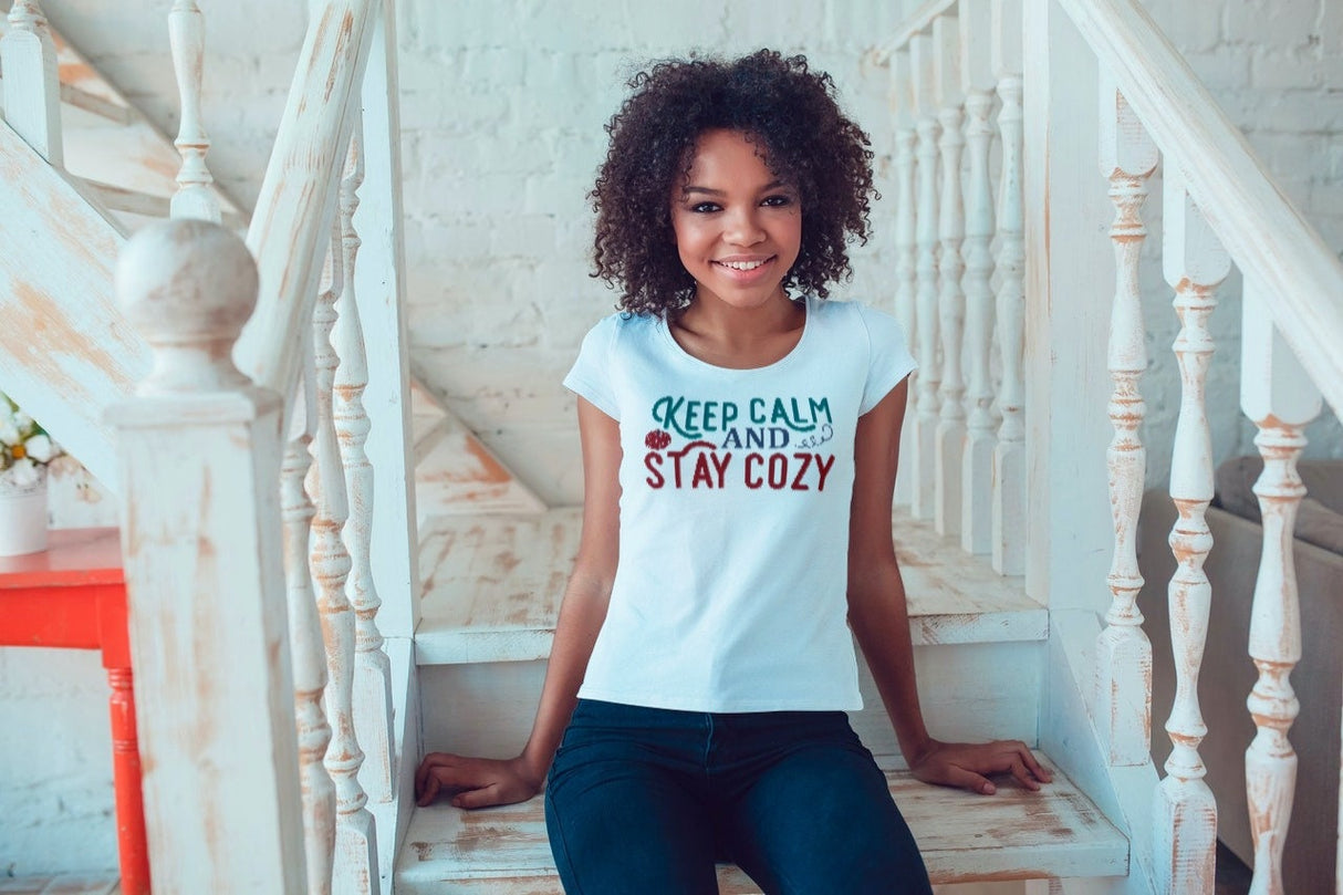Keep calm and stay cozy SVG Cut File