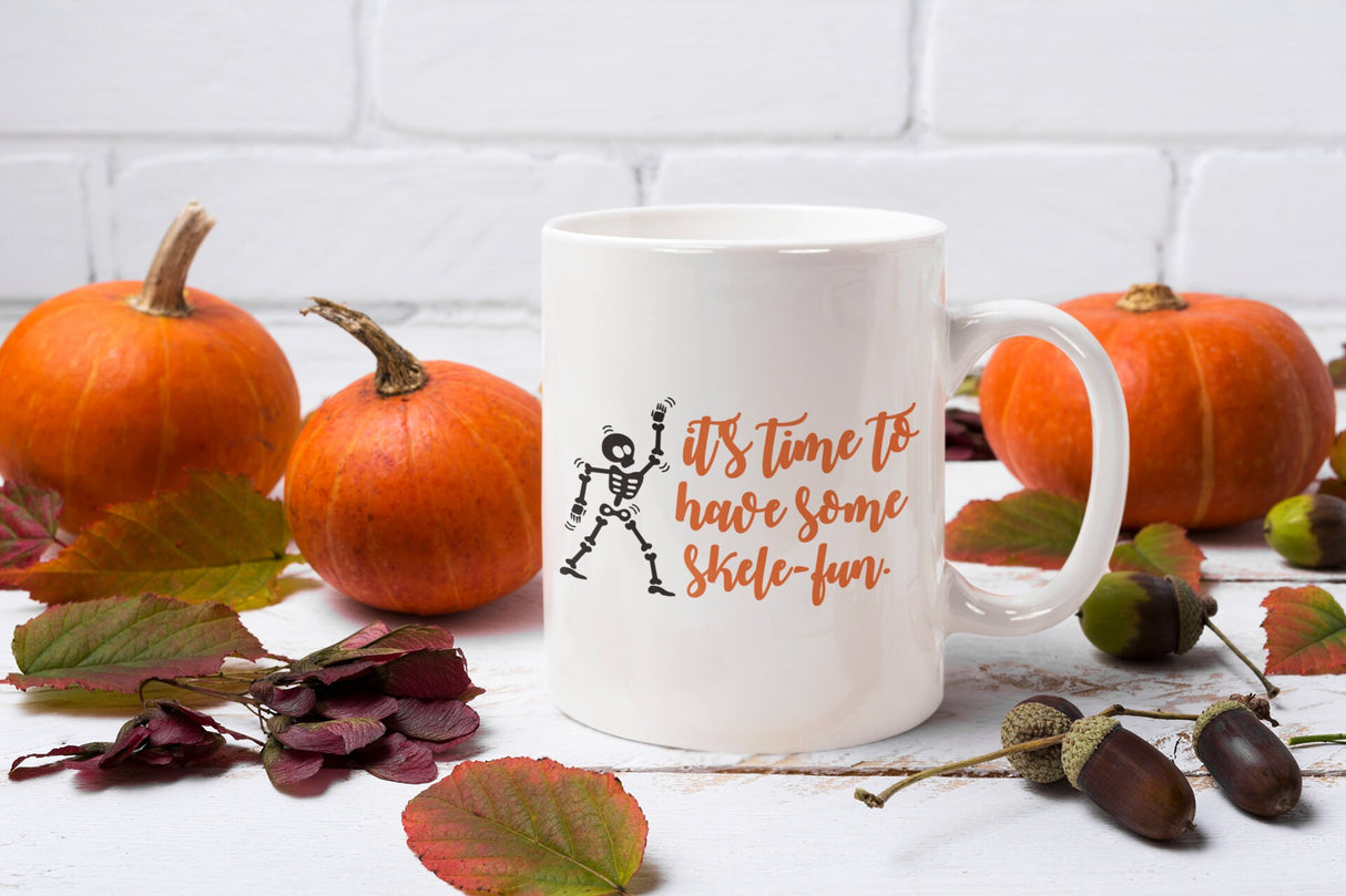 It's time to have some skele-fun svg | Halloween svg Fall Spooky Cute Funny Skeleton Party Mom Teacher PNG design T shirt Cricut cut file