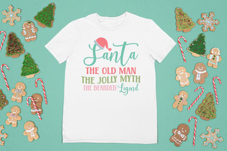 Santa the old man the jolly myth the bearded Legend SVG Cut File