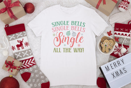 Single bells single all the way SVG Cut File