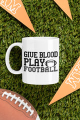 Give Blood Play Football SVG Cut File