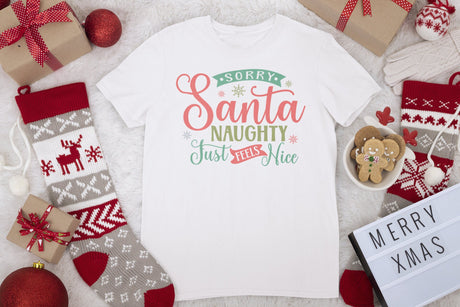 Sorry Santa, naughty just feels nice SVG Cut File