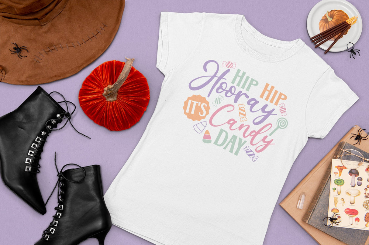 Hip Hip Hooray It's Candy Day SVG Cut File
