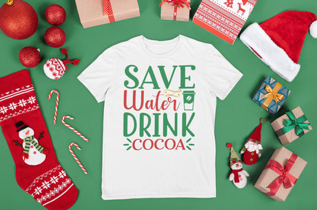 Save water drink cocoa SVG Cut File