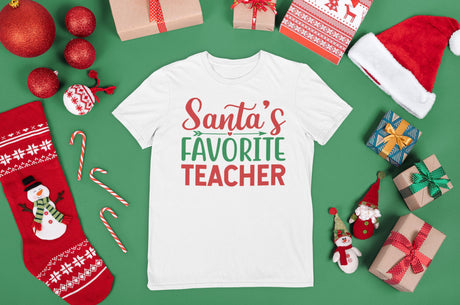 Santas Favorite Teacher SVG Cut File